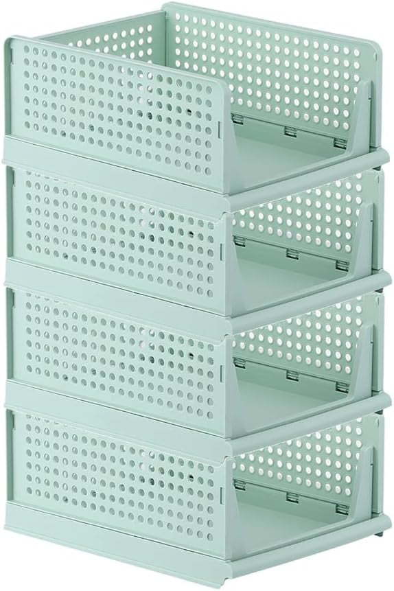 Stackable Clothes Storage Basket Organizer – Sliding Cabinet Drawer ...