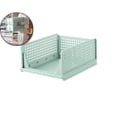 thumbnail image 1 of Stackable Clothes Storage Basket Organizer Sliding Cabinet Drawer Shelf DIY Divider Separator Desktop Container for Wardrobe Cupboard Kitchen Bathroom Office, 1 of 6