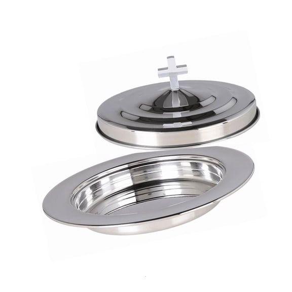 Stackable Communion Tray Set Food Grade Stainless Steel Church Supplies for Religious Ceremonies Home Use