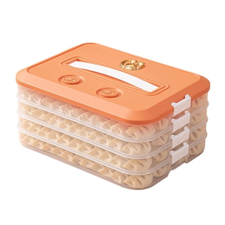 Stackable Cookie Container With Time Recorder and Handle Multiple Layer Food Storage Kitchen Supplies