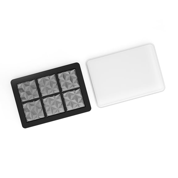 Stackable Crystal Pattern Ice Cubes Tray Food Grade Silicone Ice Molds Kitchen Accessories Unique Gift