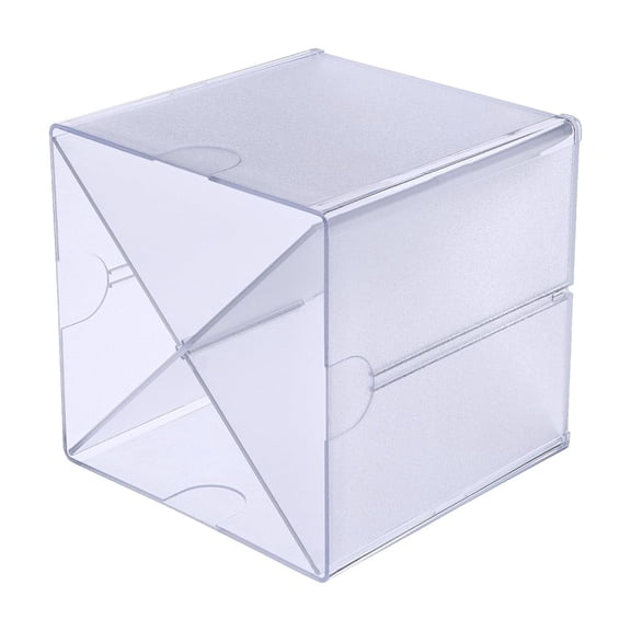 Stackable Cube Organizer - X Divider, Clear