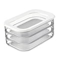 thumbnail image 1 of Stackable Deli Meat Container with Drainage Groove and Silicone Lid, Clear Refrigerator Storage Containers for Lunch Meats, Cold Cuts, Bacon, Cheese, BPA Free - 3 Layer, 1 of 9
