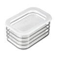 thumbnail image 1 of Stackable Deli Meat Container with Drainage Groove and Silicone Lid, Clear Refrigerator Storage Containers for Lunch Meats, Cold Cuts, Bacon, Cheese, BPA Free - 4 Layer, 1 of 9