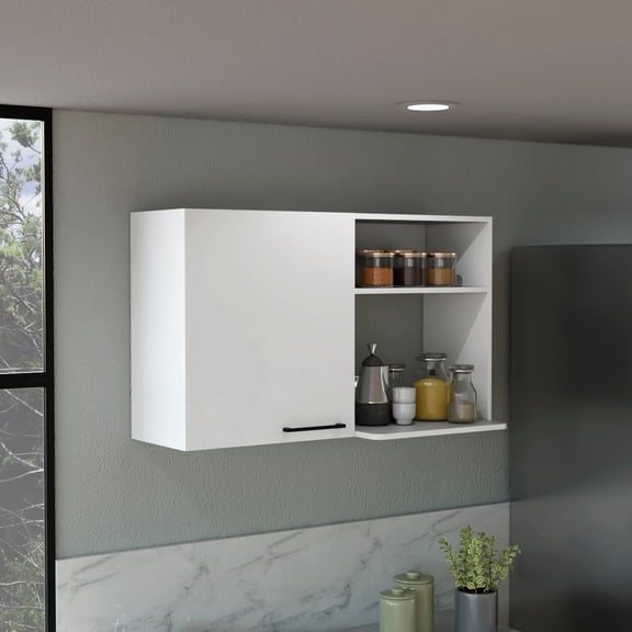 Stackable Design, Two Internal & External Shelves | Kitchen Wall Storage for Easy Access and Organized Items