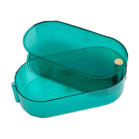 Rotating Desk Drawer Stackable Desk Organizer for Case Dustproof Cosmetic Holder