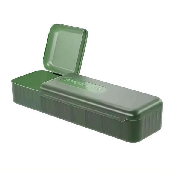 Stackable Desktop Cable Storage Box with Lid, Wire Organizer Case for Earphone Cord Charger Power Adapter, 11.22×3.35×2.28 Inch