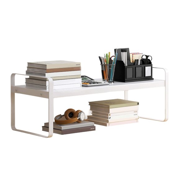 Stackable Desktop Shelves Storage Stand Desktop Bookshelf Space Saving Bookcase