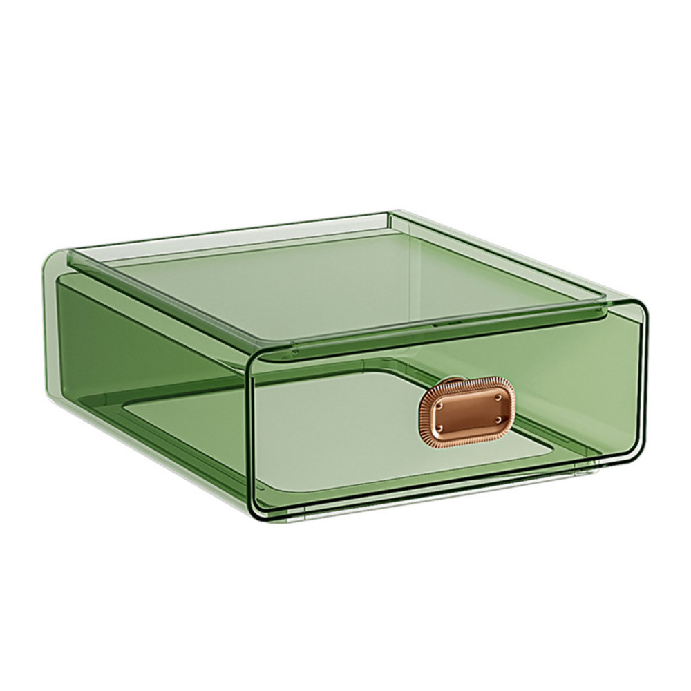 Stackable Desktop Storage Box Multi Purpose Desk Organizer for Kitchen Drawer Shelf