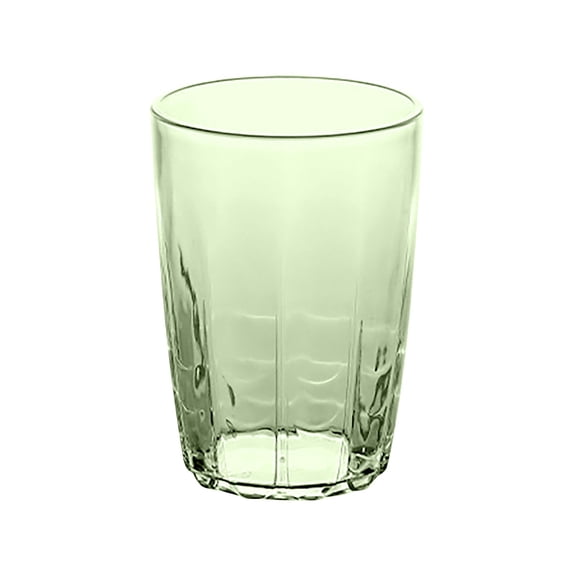 Stackable Drinking Tumbler, Torqee Reusable Beverage Mug, Space-saving Drinkware, for Home Daily Hydration, Diner Beverage Service and Casual Party Serving, Green