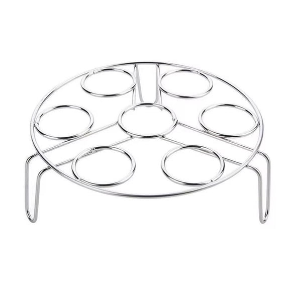 Stackable Egg Steamer Rack 7 holes for Instant Pot Accessories Stainless Steel Egg Assis fits Pressure Cooker(7 Holes Stackle Egg Rack)