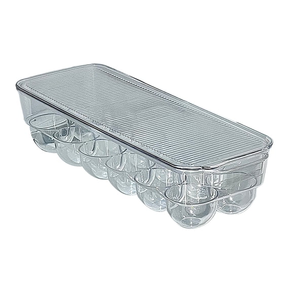Stackable Egg Storage Container With Lid For Refrigerator Organizer Fresh Egg Holder Tray Kitchen Food Organizer Home Things Kitchen for Containers Divided Lunch Containers for Adults Small Kitchen
