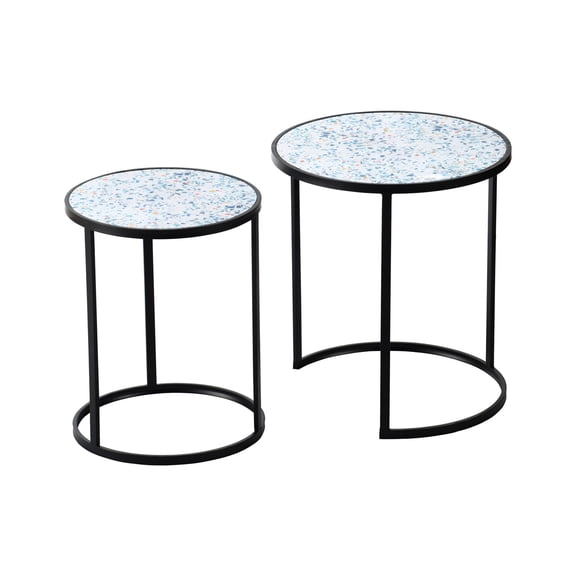 Stackable End Tables / Black Main Color / Stylish for Any Space