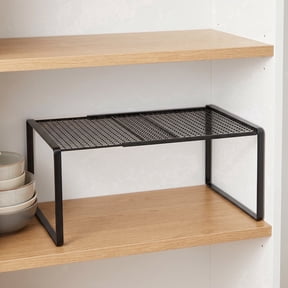Generic Stackable Expandable Metal Storage Rack, Adjustable Organizer for Kitchen Cabinet Pantry Countertop