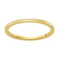 thumbnail image 1 of Stackable Expression 10 Karat Yellow Gold 1.2mm Criss-Cross Pattern Stackable Band, 1 of 7