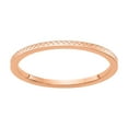 thumbnail image 1 of Stackable Expressions 10 Karat Rose Gold 1.2mm Criss-Cross Pattern Stackable Band, 1 of 7