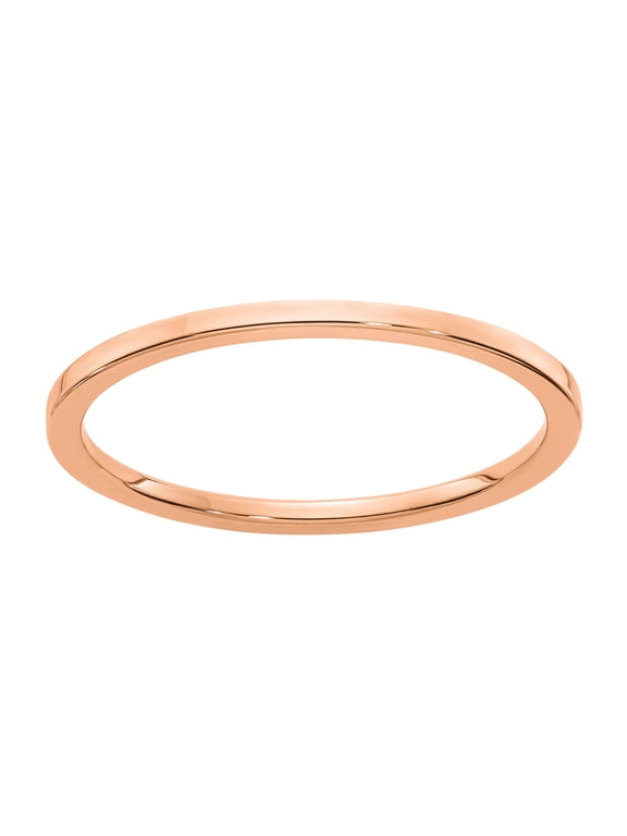10 Karat Rose Gold 1.2mm Flat Band