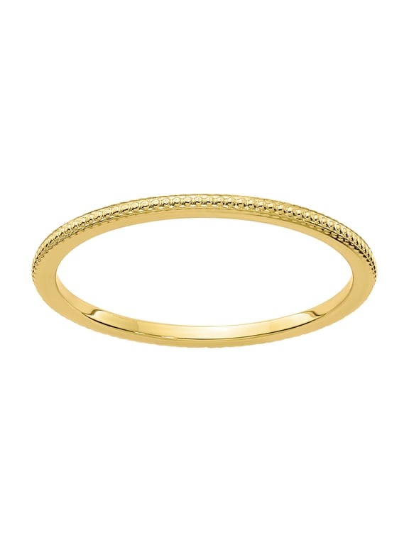 10 Karat Yellow 1.2mm Bead Band