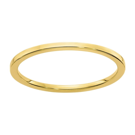 Stackable Expressions 10 Karat Yellow Gold 1.2mm Flat Band