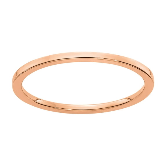 Stackable Expressions 14 Karat Rose Gold 1.2mm Flat Band