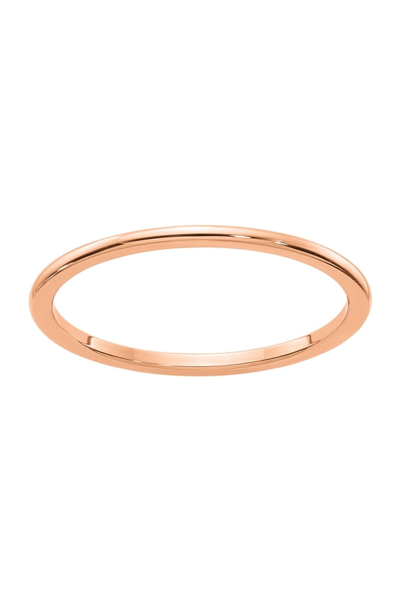 Stackable Expressions 14 Karat Rose Gold 1.2mm Half Round Band