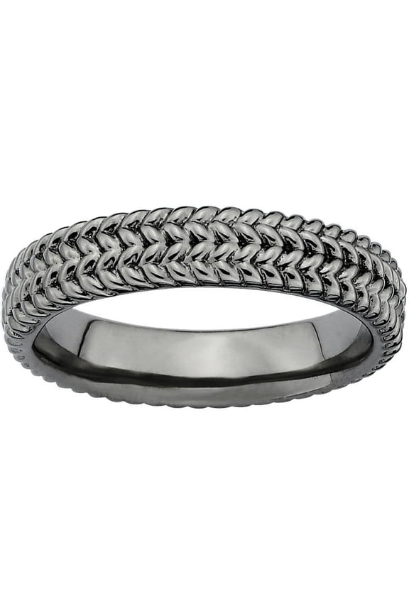 Stackable Expressions Stackable Expressions Sterling Silver Black-Plated Ring
