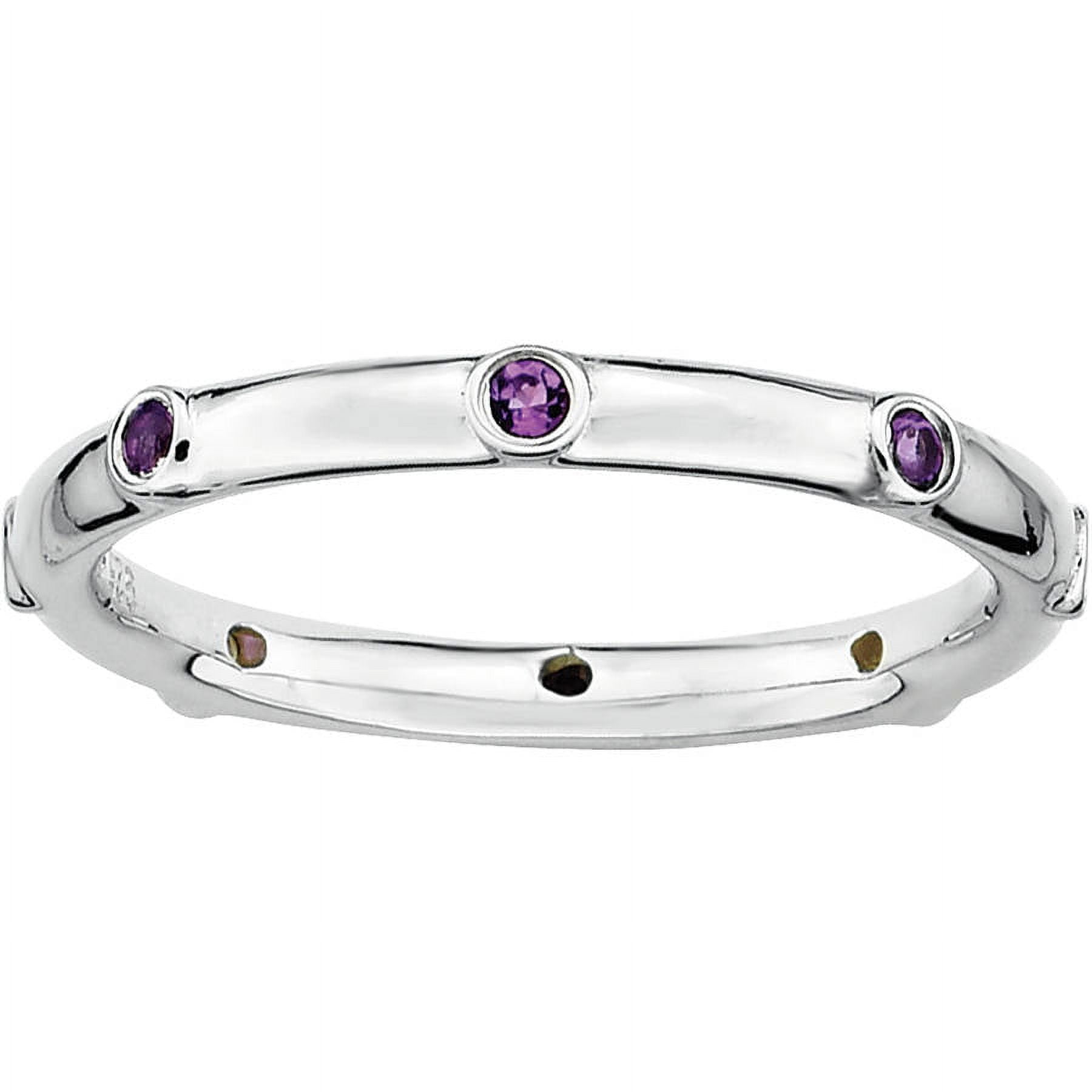 Stackable Expressions Sterling Silver Amethyst Ring