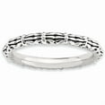 thumbnail image 1 of Stackable Expressions Sterling Silver Antiqued Ring, 1 of 8