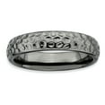 thumbnail image 1 of Stackable Expressions Sterling Silver Black-plated Stackable Ring, 1 of 6
