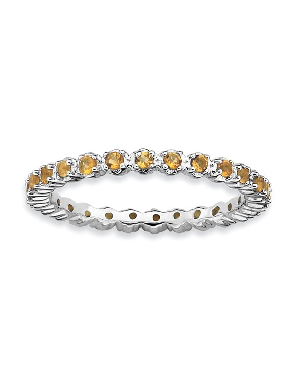 Stackable Expressions Sterling Silver Citrine Ring