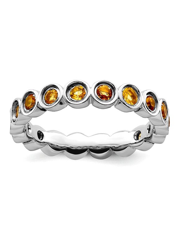 Sterling Silver Citrine Ring
