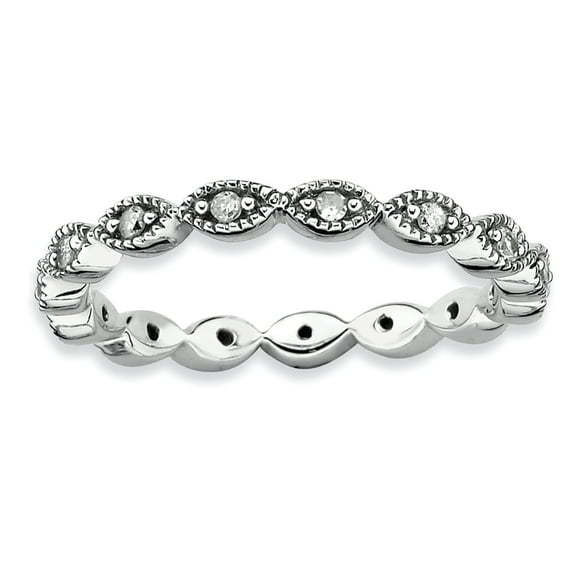 Stackable Expressions Sterling Silver Diamond Ring