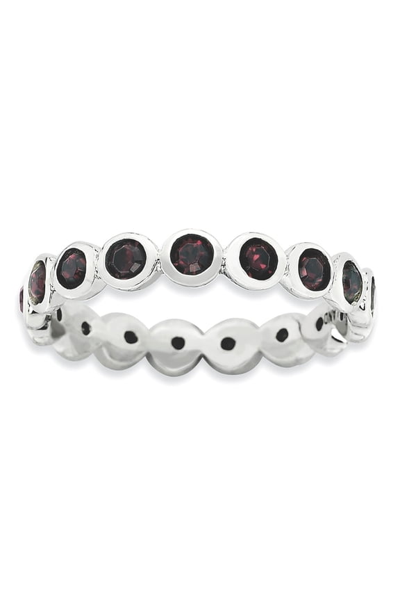 Stackable Expressions Sterling Silver January Crystal Ring