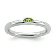 thumbnail image 1 of Stackable Expressions Sterling Silver Peridot Ring, 1 of 8