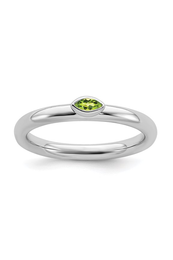Sterling Silver Peridot Ring