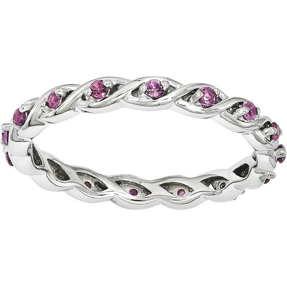 Stackable Expressions Sterling Silver Rhodolite Garnet Ring