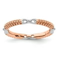 thumbnail image 1 of Stackable Expressions Sterling Silver Rose Gold-plated Polished Ring, 1 of 5
