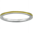 thumbnail image 1 of Stackable Expressions Sterling Silver Yellow Enameled 1.5mm Ring, 1 of 11