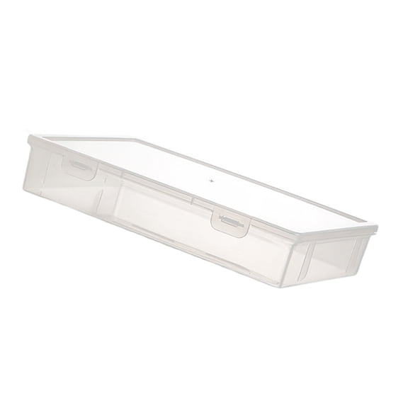 Stackable File Storage Box Water Resistant Clear Document Organiser Case Container for Documents Certificates Notebook