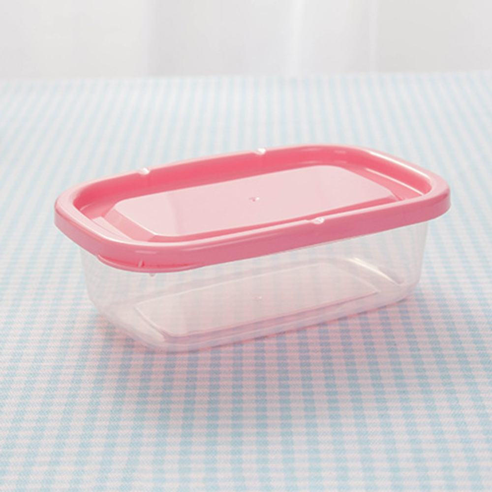 Stackable Food Container Snap Tight Food Containers Freezer Microwave Safe Pink