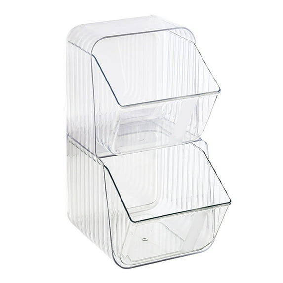 Stackable Food Storage Bins for Coffee, Tea, Cosmetics & More Efficient Snack & Supply Organizer