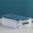 thumbnail image 1 of Stackable Fridge Storage Boxes with Lids,Clear Food Containers for Sausage/Meal Prep,BPA-Free Organizer,B,2PC, 1 of 9