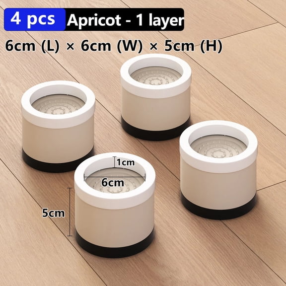 Stackable Furniture Heightening Foot Pads: Table Foot Pads, Tea Table & Cabinet Base Risers, Bed Leg Heightening Pads