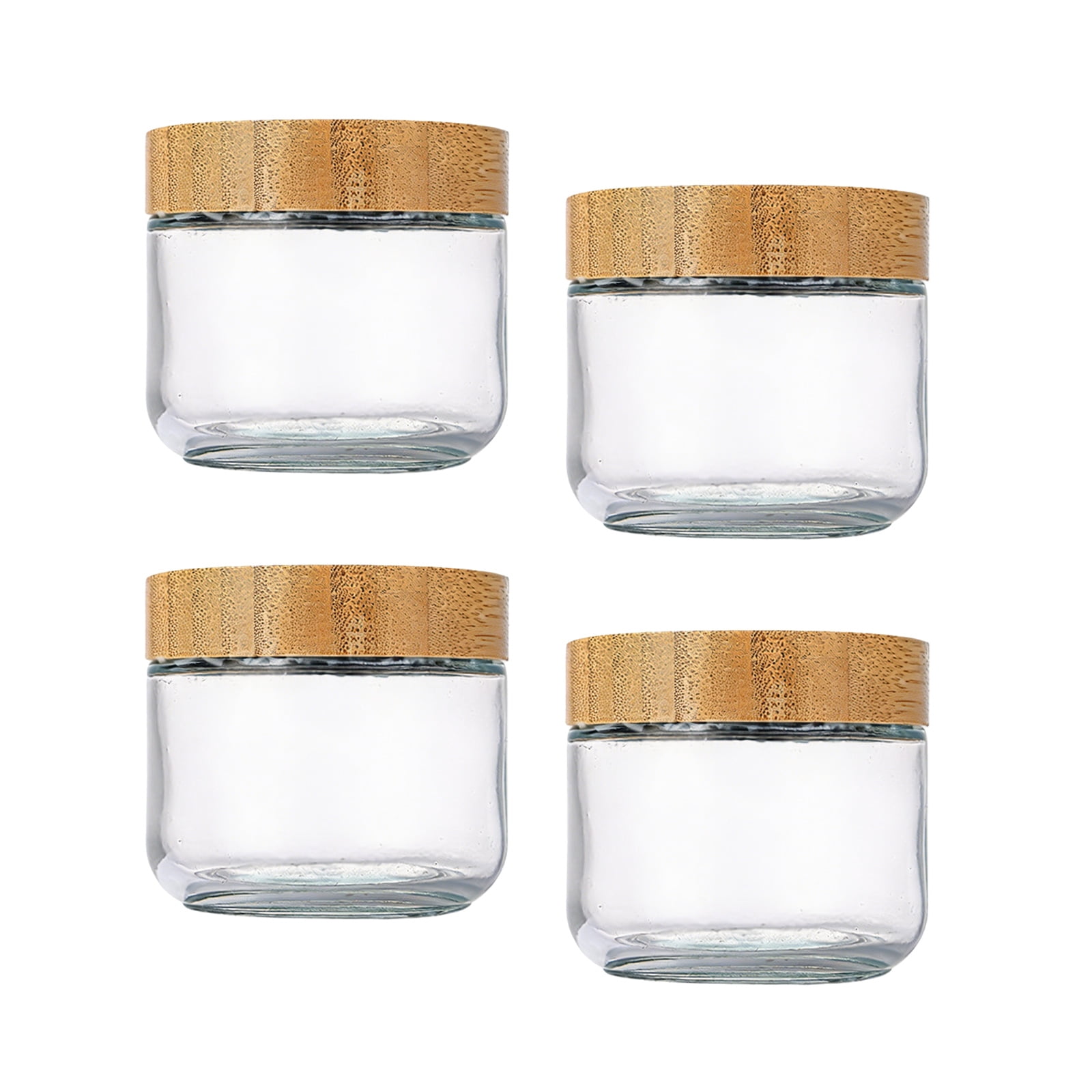 Stackable Glass Canister Set For Dry Foods Grains And Kitchen ...