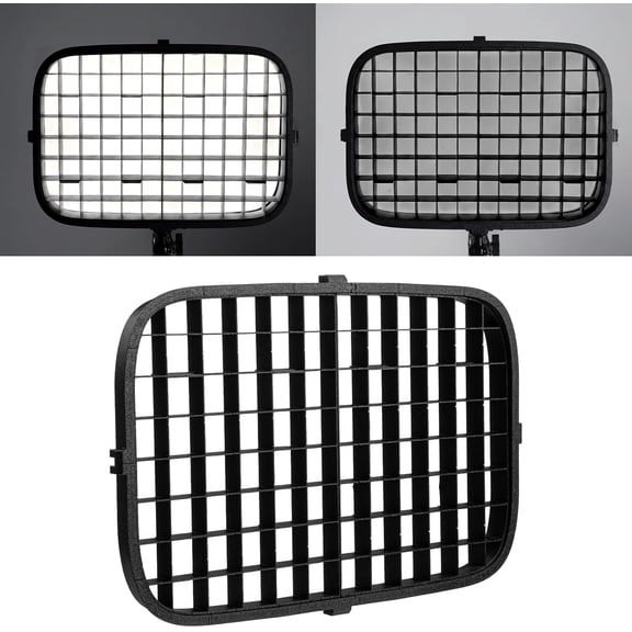 Stackable Grid Cover Compatible with Elgato Key Light | Honeycomb Grid System Compatible with Elgato Keylight | Light Diffuser Panel for Studio Photo Portrait Photography Video Soft Lighting