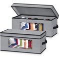 Stackable Hat Organzier for Baseball Caps, 2 PCS Hat Storage Boxes for