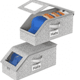 thumbnail image 1 of Stackable Hat Storage for Baseball Caps, Hat Storage Boxes for Closet, Holds up to 12 Caps with Cardboard, Hat Organizer for Women & Men(Two Clear Window) (Grey 1PC), 1 of 8
