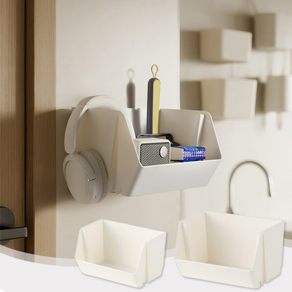 Stackable Home Desktop Storage Basket, Multifunctional Plastic Box, Space Saving Organizer, Durable Design + Easy Clean, Office Use, Ideal for Supplies, Storage Bin, Closet Organizer