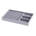thumbnail image 1 of Stackable Jewelry Tray, High-Capacity Jewelry Drawer Dresser Storage Organizer Holder Display Case Holder for Ear Necklace (Grey) - Mixed, 1 of 10