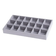 SHARPLACE Stackable Jewelry Trays Closet Dresser Drawer Organizer for Accessories, Gadgets & Cosmetics, Necklace, Bracelet Storage Display Showcase Holder Box Grids